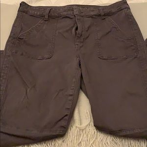 AE Dark Gray Skinny Cargo Pants